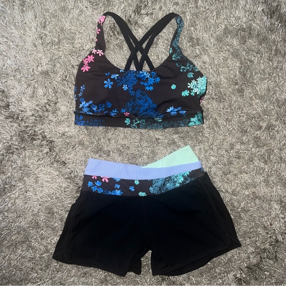 Lululemon Energy Bra and Astro Shorts - Picture 1 of 4